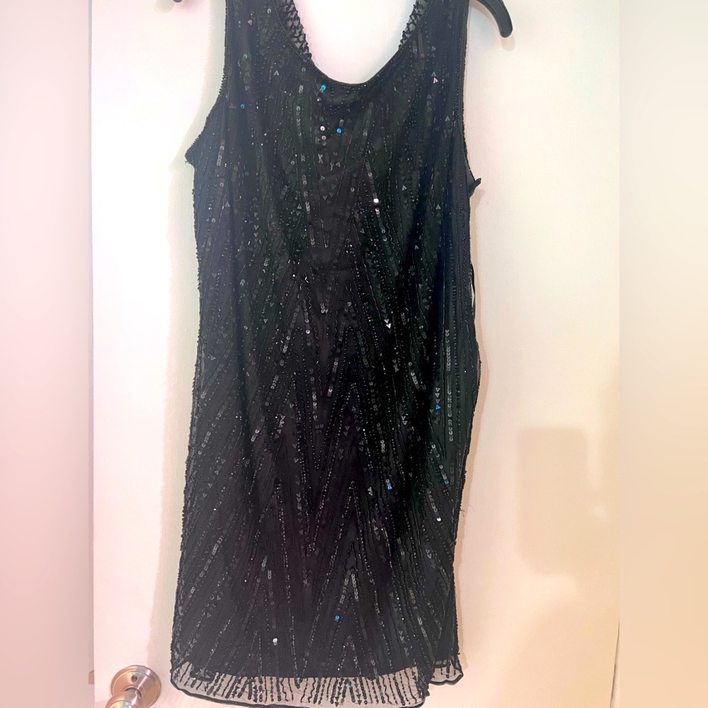 Elegant Black Sequin Dress